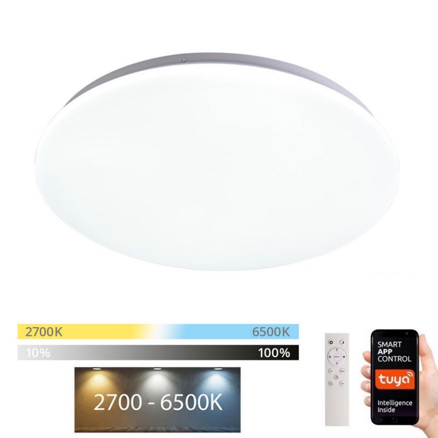 Immax NEO 07156-38 - Dimbare LED Plafondlamp ANCORA LED/24W/230V 2700-6500K Wi-Fi + afstandsbediening Tuya