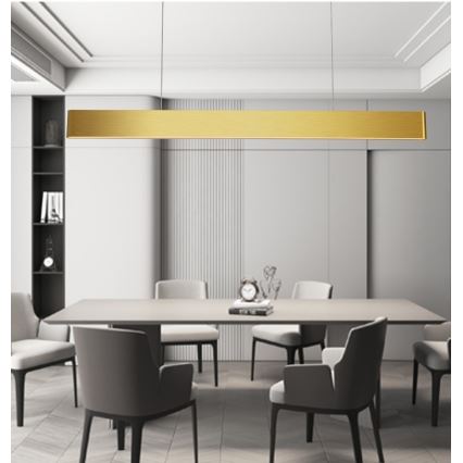 Immax NEO 07157-G120X - LED RGB+CCTW Dimbare hanglamp aan een koord MILANO LED/40W/230V Tuya goud