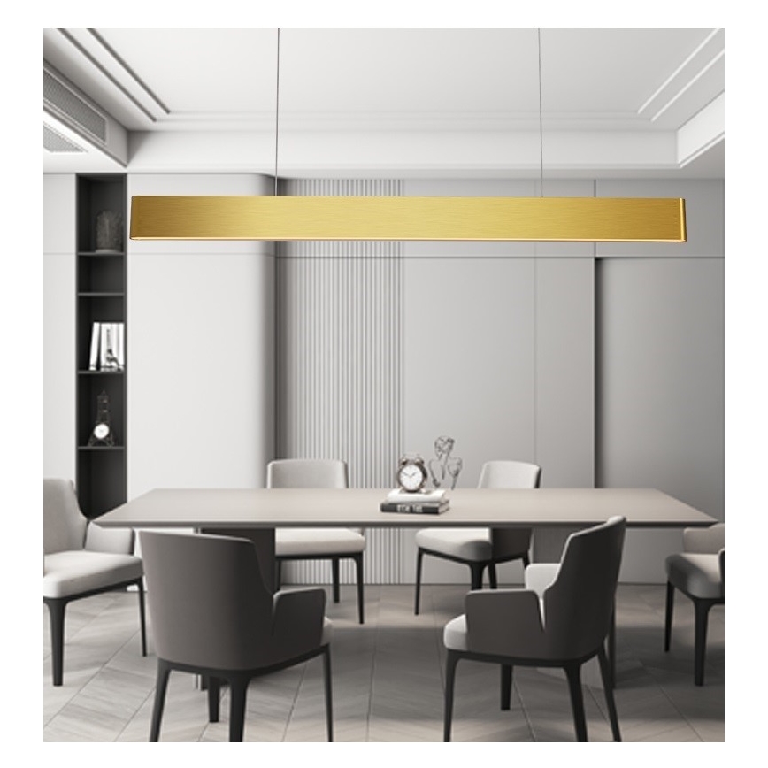 Immax NEO 07157-G120X - LED RGB+CCTW Dimbare hanglamp aan een koord MILANO LED/40W/230V Tuya goud