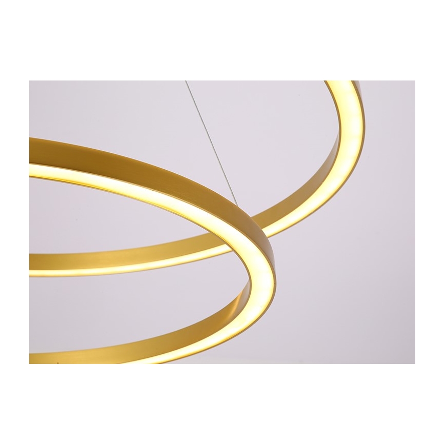 Immax NEO 07159-G80-60 - LED dimbare hanglamp aan snoer FINO LED/93W/230V Tuya goud + afstandsbediening