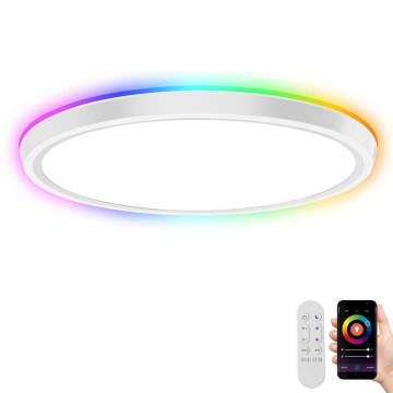 Immax NEO 07164-40 - LED RGBW Dimbare plafondlamp NEO LITE TUDO LED/50W/230V Wi-Fi Tuya +afstandsbediening