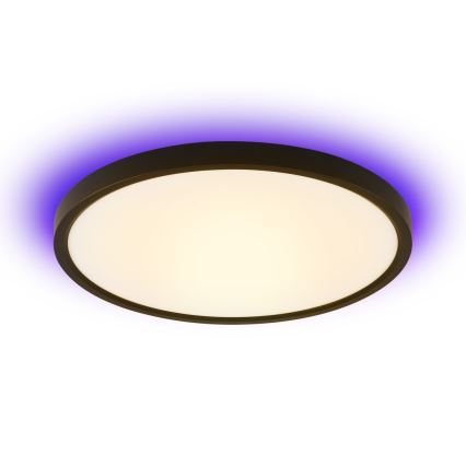 Immax NEO 07166-B40 - Plafonnier à intensité variable  LED RGB+CCT NEO LITE TUDO LED/50W/230V Wi-Fi Tuya noir + télécommande