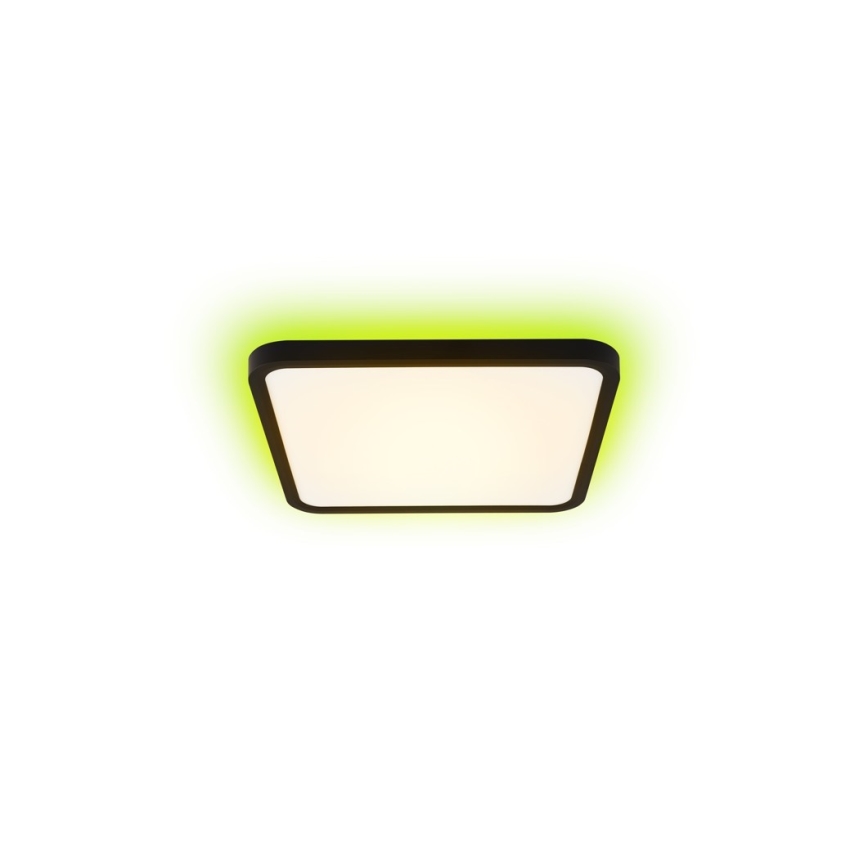 Immax NEO 07167-B40 - LED RGB+CCT Dimbare plafondlamp NEO LITE TUDO LED/50W/230V Wi-Fi Tuya zwart + afstandsbediening