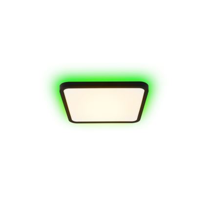Immax NEO 07167-B40 - LED RGB+CCT Dimbare plafondlamp NEO LITE TUDO LED/50W/230V Wi-Fi Tuya zwart + afstandsbediening