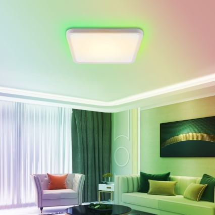 Immax NEO 07168-W40 - LED RGB+CCT Dimbare plafondlamp NEO LITE TUDO LED/50W/230V Wi-Fi Tuya wit + afstandsbediening