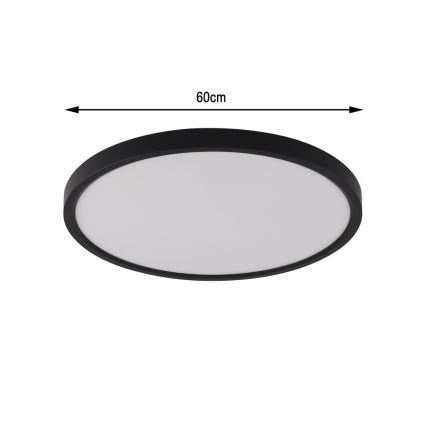 Immax NEO 07170-B60 - LED RGB+CCT Dimbare plafondlamp NEO LITE TUDO LED/65W/230V 2700-6500K Wi-Fi Tuya zwart + afstandsbediening