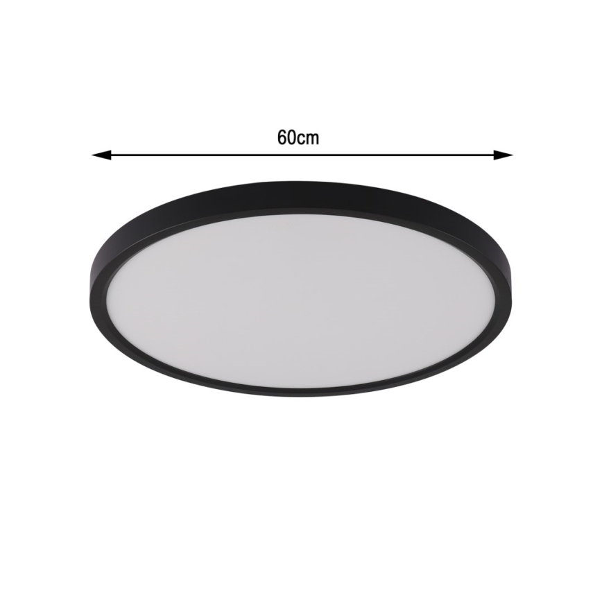 Immax NEO 07170-B60 - LED RGB+CCT Dimbare plafondlamp NEO LITE TUDO LED/65W/230V 2700-6500K Wi-Fi Tuya zwart + afstandsbediening