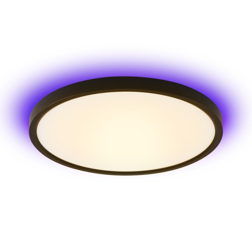 Immax NEO 07170-B60 - Plafonnier LED RGB+CCT à intensité variable NEO LITE TUDO LED/65W/230V 2700-6500K Wi-Fi Tuya noir + télécommande