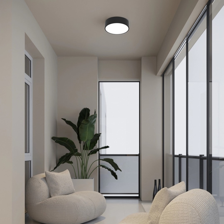 Immax NEO 07200L - Dimbare LED plafondlamp RONDATE LED/18W/230V 3000-6000K diameter 25 cm zwart Tuya + afstandsbediening