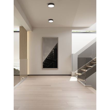Immax NEO 07200L - Dimbare LED plafondlamp RONDATE LED/18W/230V 3000-6000K diameter 25 cm zwart Tuya + afstandsbediening