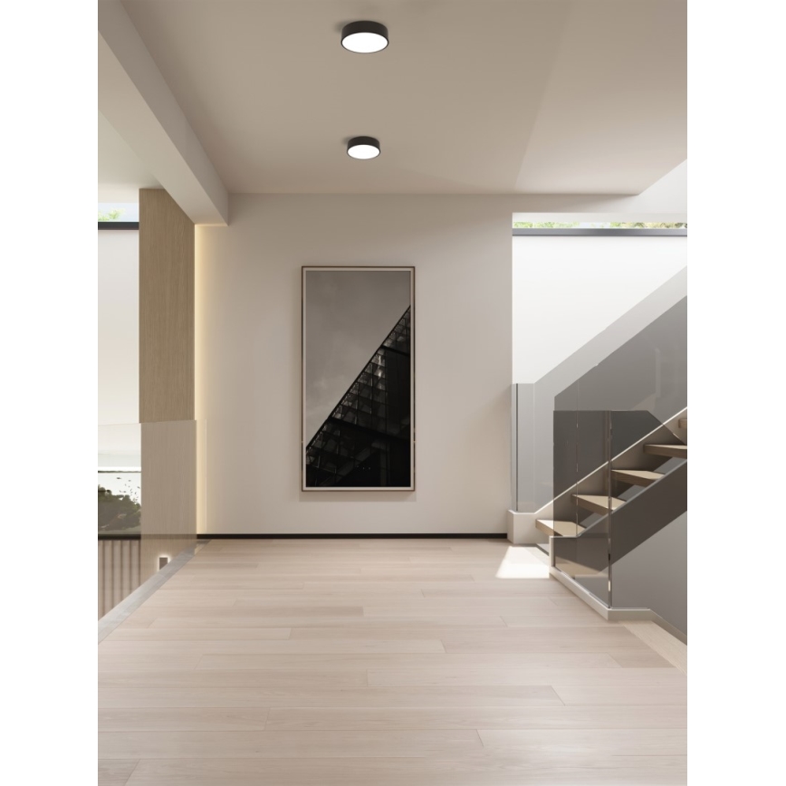 Immax NEO 07200L - Dimbare LED plafondlamp RONDATE LED/18W/230V 3000-6000K diameter 25 cm zwart Tuya + afstandsbediening