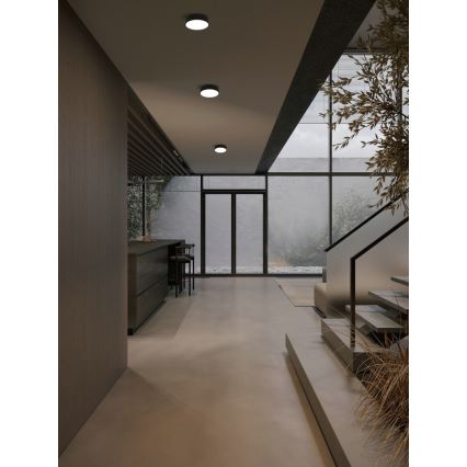 Immax NEO 07200L - Dimbare LED plafondlamp RONDATE LED/18W/230V 3000-6000K diameter 25 cm zwart Tuya + afstandsbediening