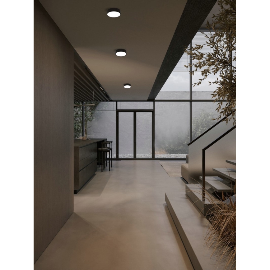 Immax NEO 07200L - Dimbare LED plafondlamp RONDATE LED/18W/230V 3000-6000K diameter 25 cm zwart Tuya + afstandsbediening