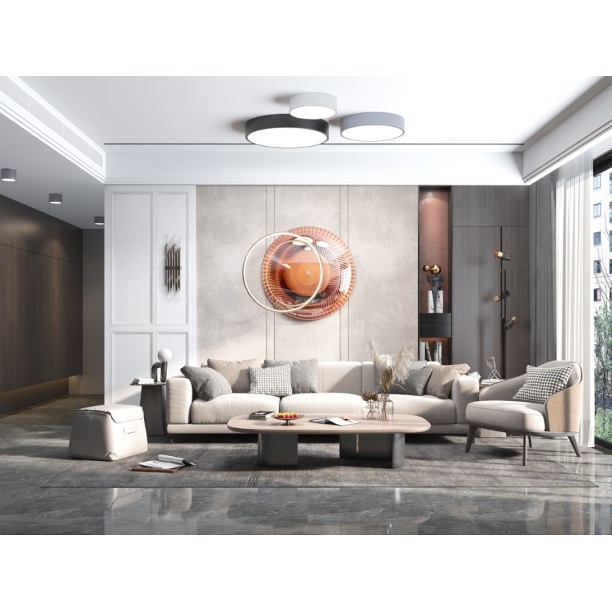 Immax NEO 07200L - Dimbare LED plafondlamp RONDATE LED/18W/230V 3000-6000K diameter 25 cm zwart Tuya + afstandsbediening