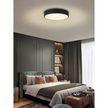 Immax NEO 07202L - Plafonnier à intensité variable LED RONDATE LED/53W/230V noir Tuya + télécommande