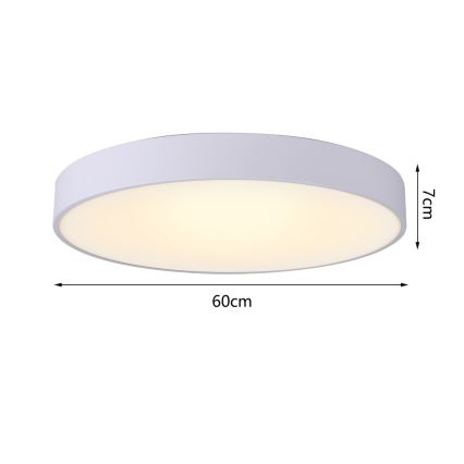 Immax NEO 07206L - Dimbare LED plafondlamp RONDATE LED/53W/230V wit Tuya + afstandsbediening