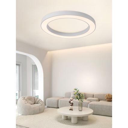 Immax NEO 07213L - Dimbare LED plafondlamp PASTEL LED/68W/230V 95 cm wit Tuya + afstandsbediening