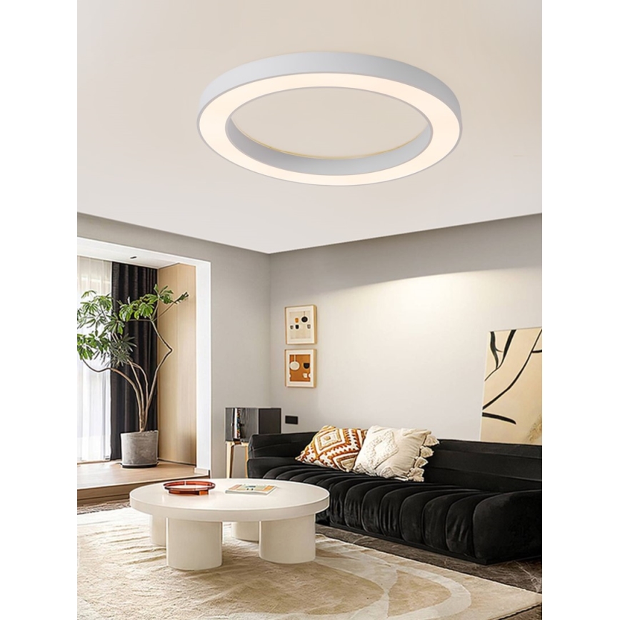 Immax NEO 07213L - Dimbare LED plafondlamp PASTEL LED/68W/230V 95 cm wit Tuya + afstandsbediening