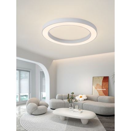 Immax NEO 07213L - Dimbare LED plafondlamp PASTEL LED/68W/230V 95 cm wit Tuya + afstandsbediening