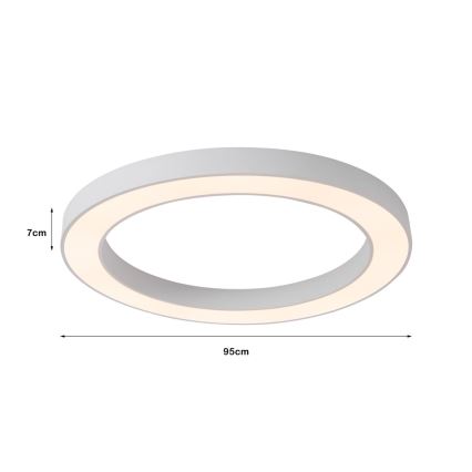 Immax NEO 07213L - Dimbare LED plafondlamp PASTEL LED/68W/230V 95 cm wit Tuya + afstandsbediening