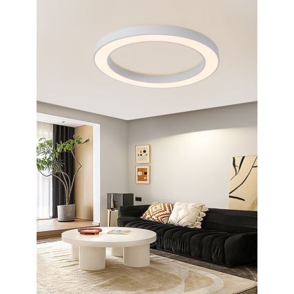 Immax NEO 07213L - Plafonnier à intensité variable LED PASTEL LED/68W/230V 95 cm blanc Tuya + télécommande