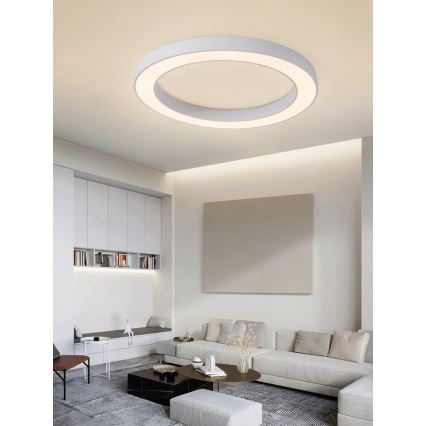 Immax NEO 07213L - Plafonnier à intensité variable LED PASTEL LED/68W/230V 95 cm blanc Tuya + télécommande