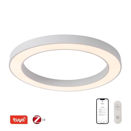 Immax NEO 07213L - Plafonnier à intensité variable LED PASTEL LED/68W/230V 95 cm blanc Tuya + télécommande