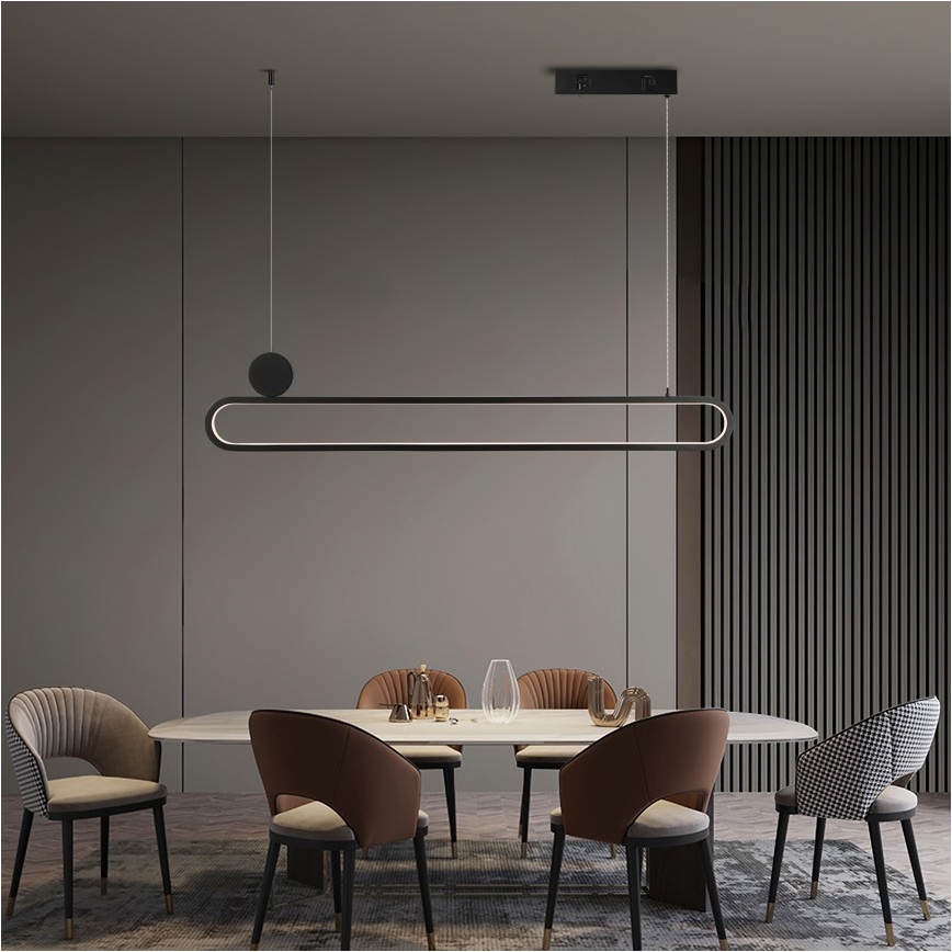 Immax NEO 07231L - Dimbare LED hanglamp aan een koord NEO LITE OVALE LED/50W/230V 2700-6500K Wi-Fi Tuya + afstandsbediening