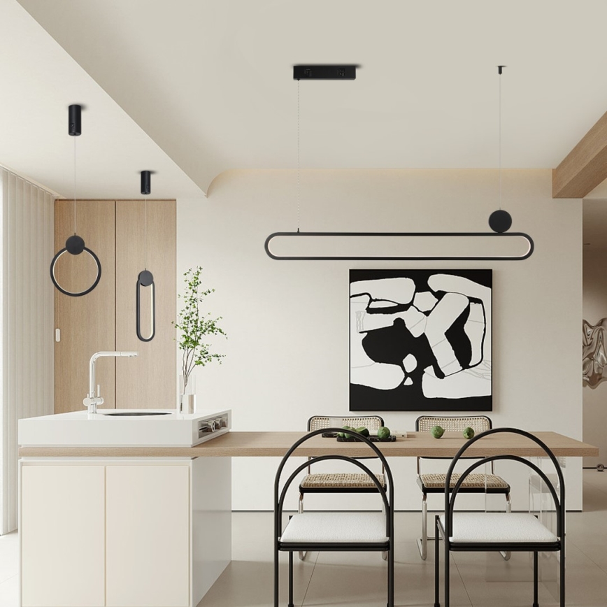 Immax NEO 07231L - Dimbare LED hanglamp aan een koord NEO LITE OVALE LED/50W/230V 2700-6500K Wi-Fi Tuya + afstandsbediening
