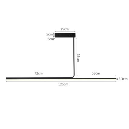 Immax NEO 07235L - Suspension avec tige à intensité variable LED NEO LITE ASTA LED/28W/230V Wi-Fi Tuya 2700-6500K + télécommande