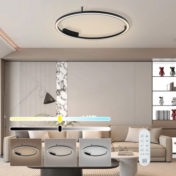 Immax NEO 07246-80 - Plafonnier à intensité variable FINO LED/55W/230V 80cm Tuya + télécommande