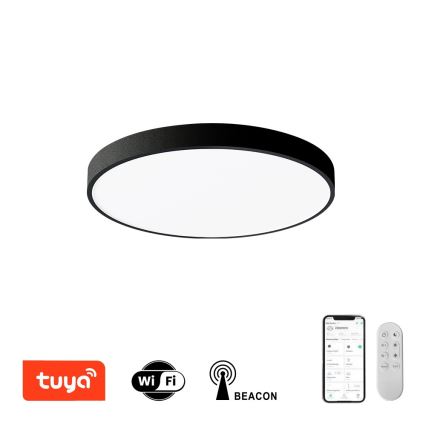 Immax NEO 07248L - Dimbare LED Plafondlamp NEO LITE SEMPLICI LED/36W/230V 3000-6000K Wi-Fi Tuya zwart + afstandsbediening