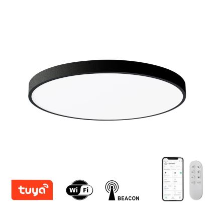 Immax NEO 07250L - Dimbare LED Plafondlamp NEO LITE SEMPLICI LED/60W/230V 3000-6000K Wi-Fi Tuya zwart + afstandsbediening