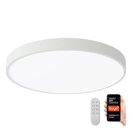 Immax NEO 07251L - Dimbare LED Plafondlamp NEO LITE SEMPLICI LED/36W/230V 3000-6000K Wi-Fi Tuya wit + afstandsbediening