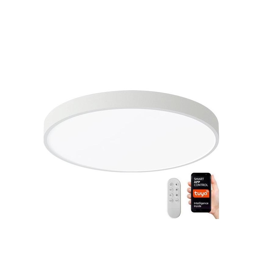 Immax NEO 07251L - Dimbare LED Plafondlamp NEO LITE SEMPLICI LED/36W/230V 3000-6000K Wi-Fi Tuya wit + afstandsbediening