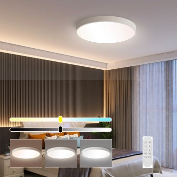 Immax NEO 07251L - Plafonnier à intensité variable NEO LITE SEMPLICI LED/36W/230V 3000-6000K Wi-Fi Tuya blanc + télécommande