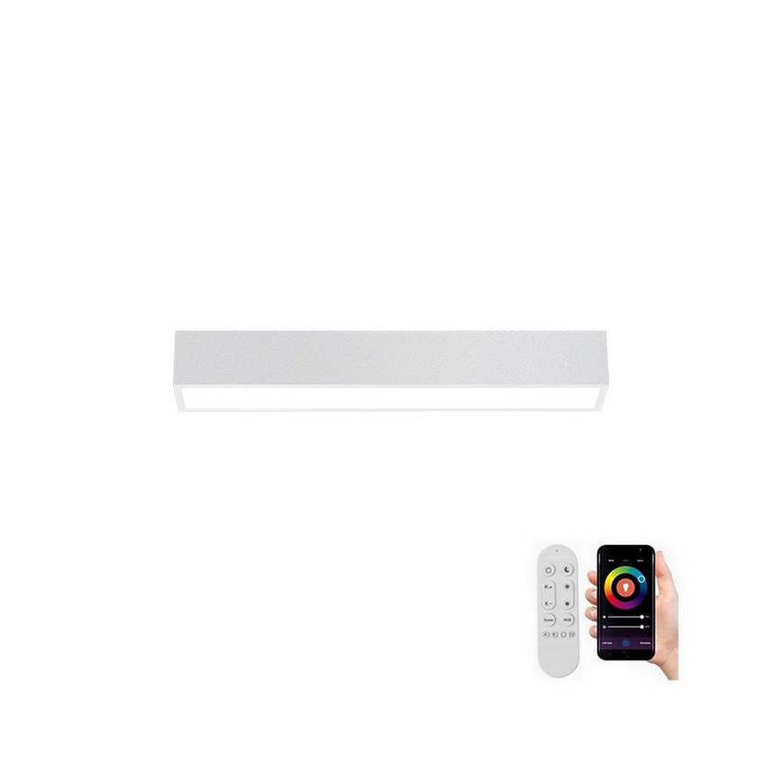Immax NEO 07257L - LED dimbare plafondlamp NEO LITE LUNGO LED/20W/230V 3000-6000K Wi-Fi Tuya wit + afstandsbediening