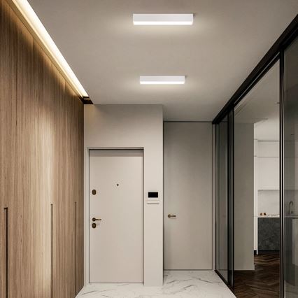 Immax NEO 07257L - LED dimbare plafondlamp NEO LITE LUNGO LED/20W/230V 3000-6000K Wi-Fi Tuya wit + afstandsbediening