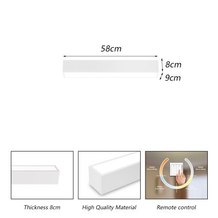 Immax NEO 07257L - LED dimbare plafondlamp NEO LITE LUNGO LED/20W/230V 3000-6000K Wi-Fi Tuya wit + afstandsbediening