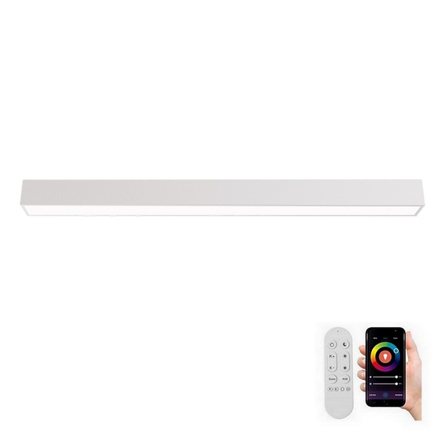 Immax NEO 07259L - LED dimbare plafondlamp NEO LITE LUNGO LED/38W/230V 3000-6000K Wi-Fi Tuya wit + afstandsbediening