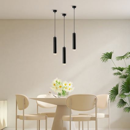 Immax NEO 07274W - LED RGB+CCT Dimbare hanglamp aan een koord NEO LITE PUNTO 1xGU10/6W/230V Wi-Fi Tuya
