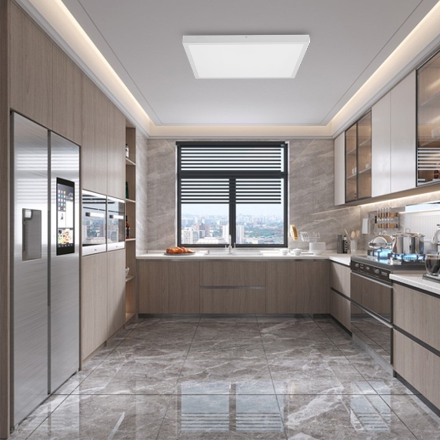 Immax NEO 07277L - LED Dimbare badkamer plafondverlichting NEO LITE FRAME LED/50W/230V IP44 Wi-Fi Tuya +remote bediening wit