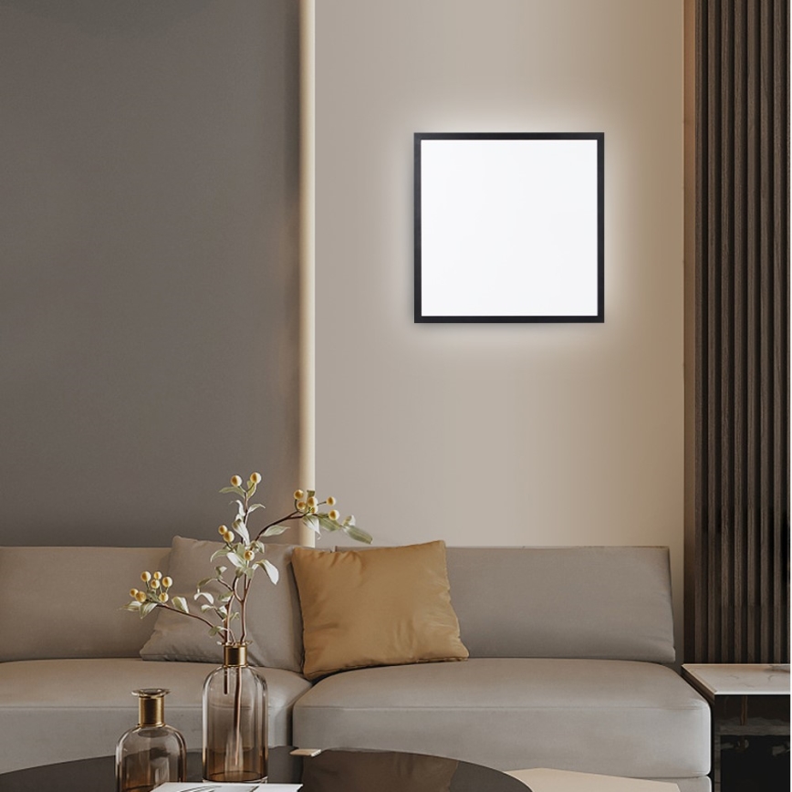 Immax NEO 07279L - LED Dimbare badkamer plafondverlichting NEO LITE FRAME LED/50W/230V IP44 Wi-Fi Tuya + afstandsbediening zwart