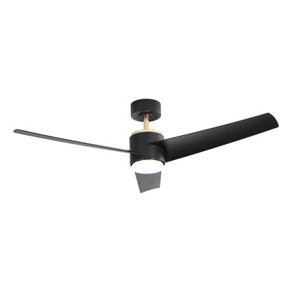 Immax NEO 07280L - Ventilateur de plafond à intensité variable BEAUTY LED/18W/230V Wi-Fi Tuya noir + Télécommande