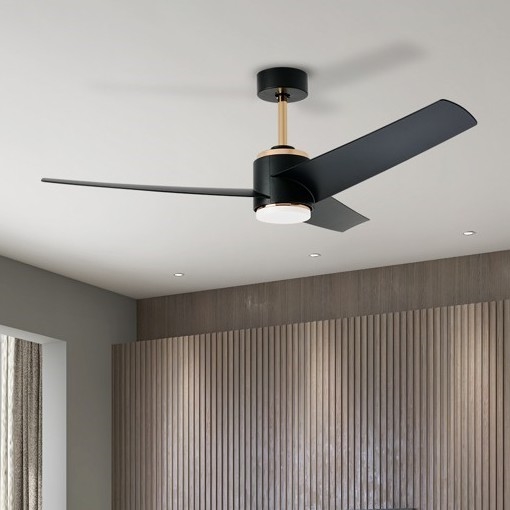 Immax NEO 07280L - Ventilateur de plafond à intensité variable BEAUTY LED/18W/230V Wi-Fi Tuya noir + Télécommande
