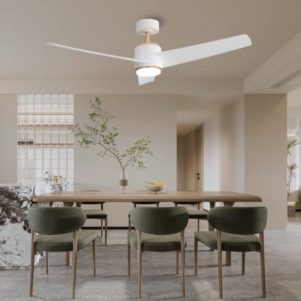 Immax NEO 07281L - LED+CCT dimbare plafondventilator BEAUTY LED/18W/230V 3000/4000/6000K Wi-Fi Tuya Ø 132 cm + afstandsbediening