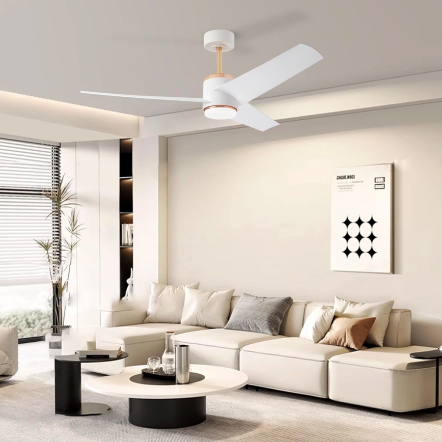 Immax NEO 07281L - Ventilateur de plafond dimmable LED+CCT BEAUTY LED/18W/230V 3000/4000/6000K Wi-Fi Tuya + télécommande