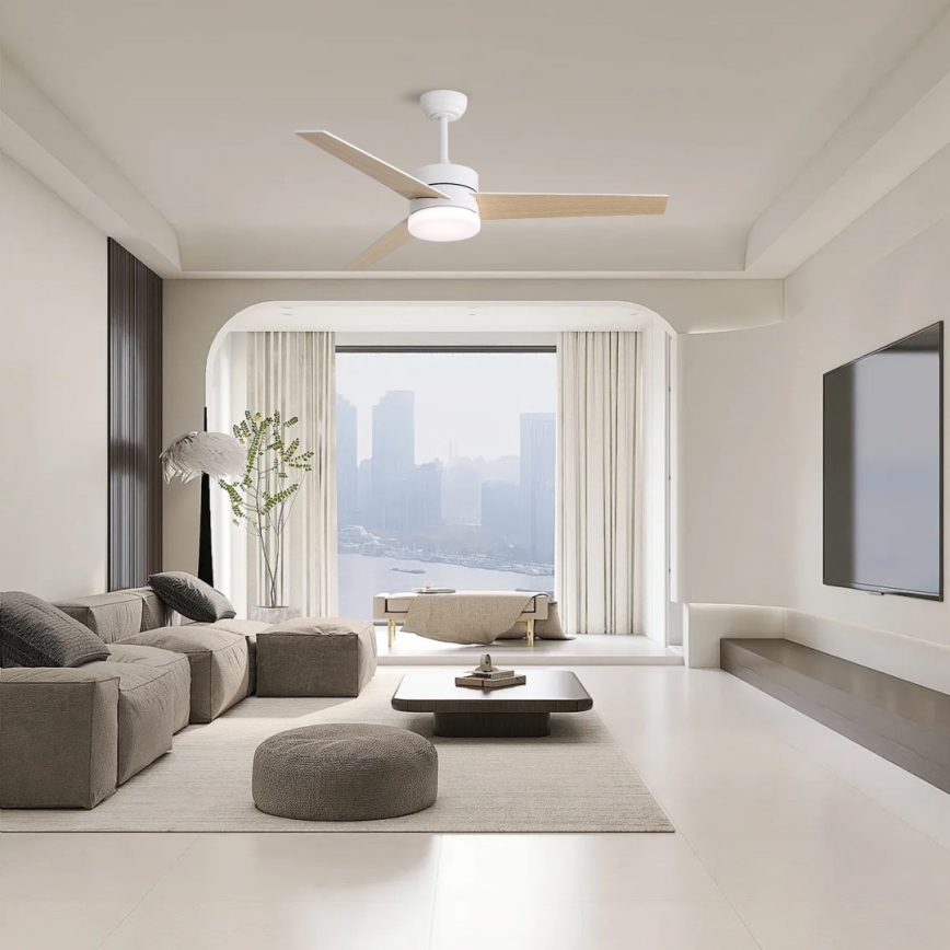 Immax NEO 07284L - LED+CCT dimbare plafondventilator VARIABLE LED/24W/230V 3000/4000/6000K Wi-Fi Tuya Ø 132 cm inclusief afstandsbediening