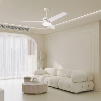 Immax NEO 07284L - Ventilateur de plafond dimmable LED+CCT à vitesse variable LED/24W/230V 3000/4000/6000K Wi-Fi Tuya + télécommande