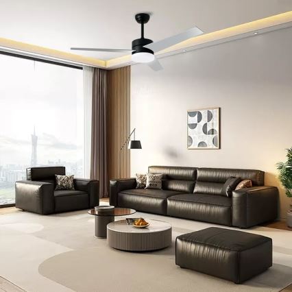 Immax NEO 07285L - Dimbare LED+CCT plafondventilator VARIABLE LED/24W/230V 3000/4000/6000K Wi-Fi Tuya Ø 132 cm + afstandsbediening